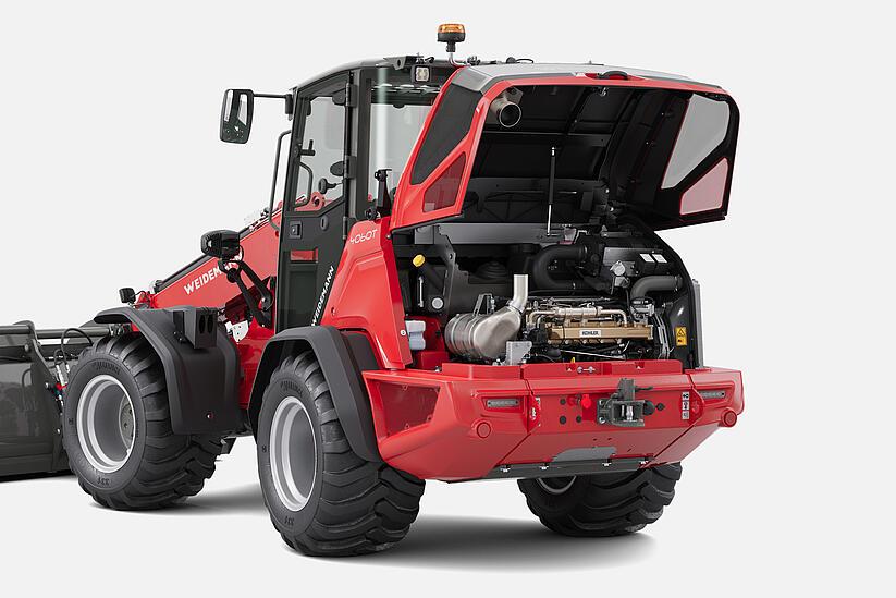 Weidemann telescopic wheel loader 4060T in studio, Equipment