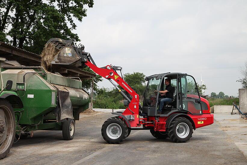 Weidemann Radlader 4080 im Einsatz