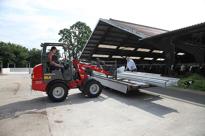 Weidemann 1160 eHoftrac im Einsatz