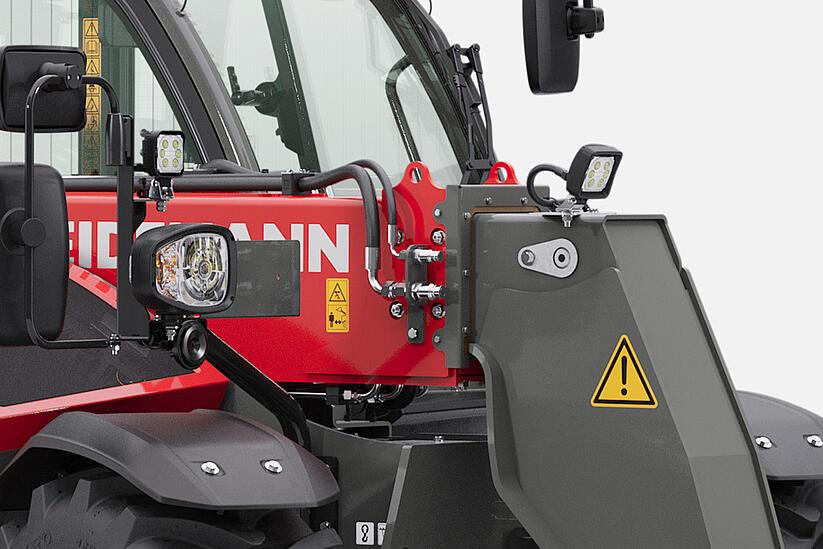 Weidemann telehandler T6025 in studio, Unpressurized return incl. leakage oil line