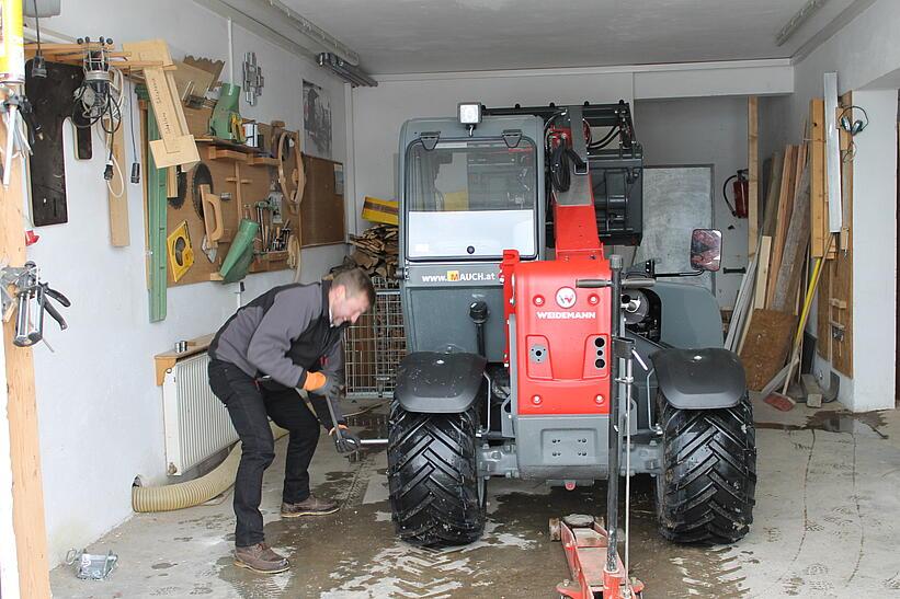 Weidemann Teleskoplader T4512 im Einsatz