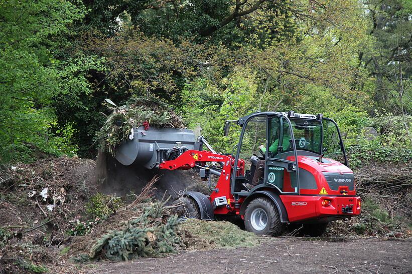 Weidemann Radlader 2080 im Einsatz