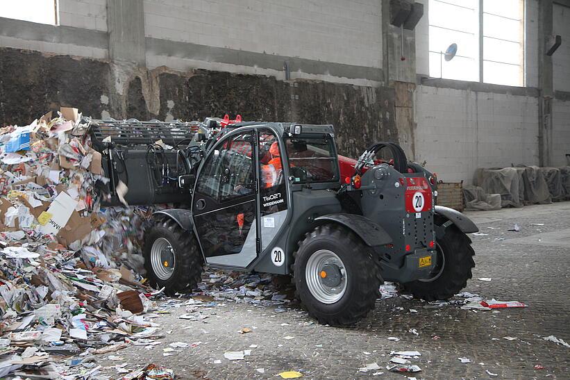 Weidemann Teleskoplader T6027 im Einsatz