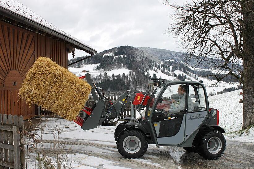 Weidemann Teleskoplader T4512 im Einsatz