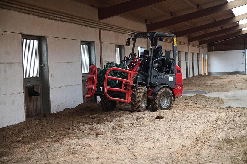 Weidemann 1160 eHoftrac im Einsatz