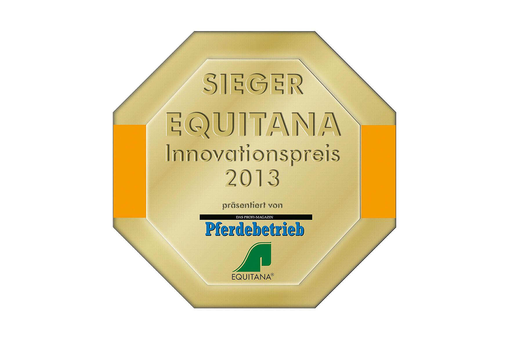 Innovation award logo vls (Vertical Lift System) trade fair Equitana