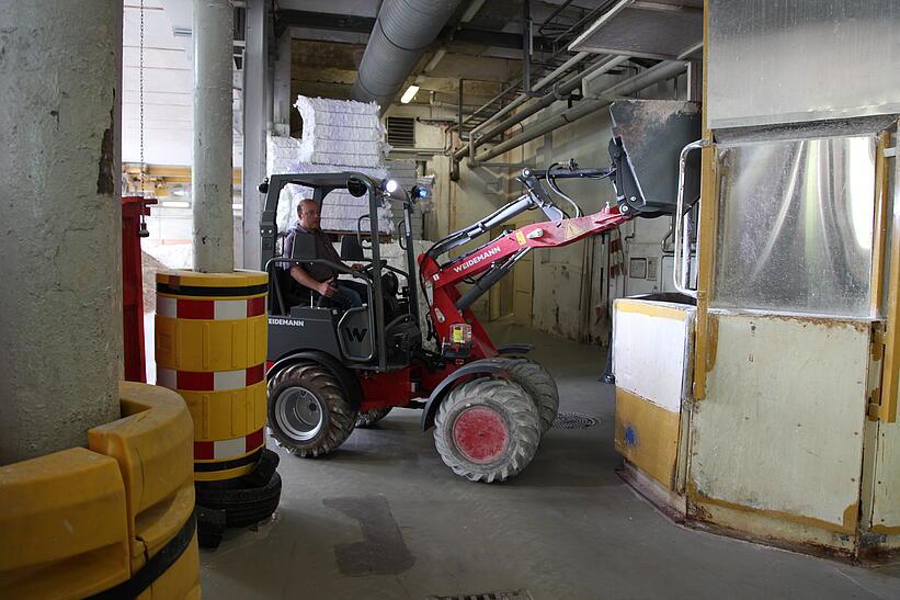 Weidemann 1160 eHoftrac im Einsatz