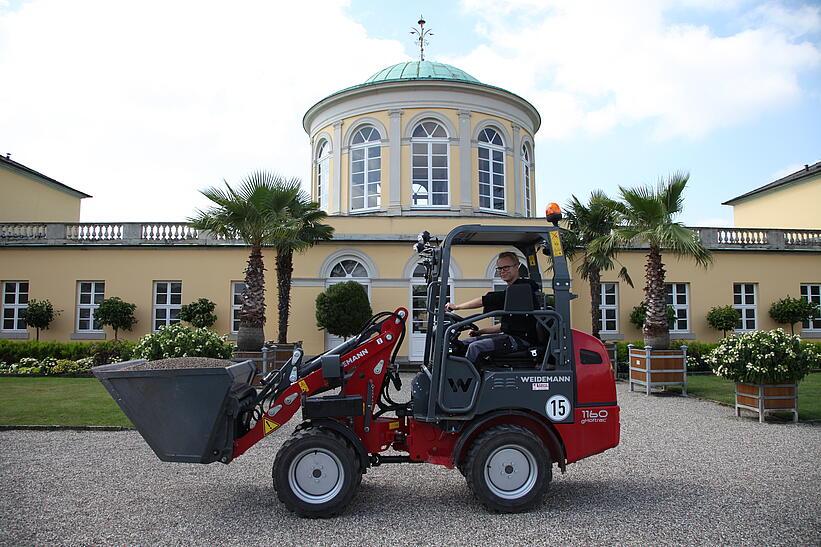 Weidemann 1160 eHoftrac im Einsatz