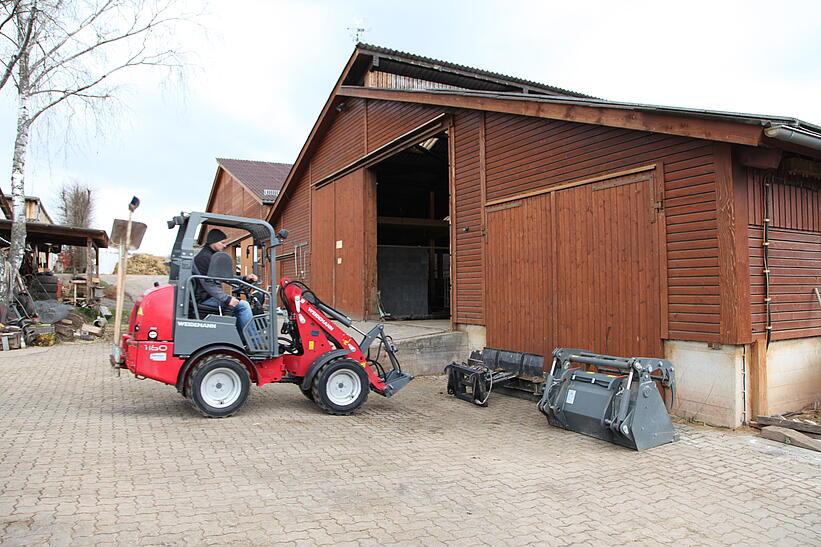 Weidemann Hoftrac 1160 im Einsatz