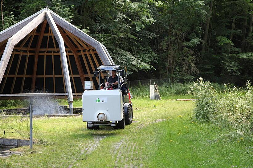 Weidemann 1160 eHoftrac im Einsatz