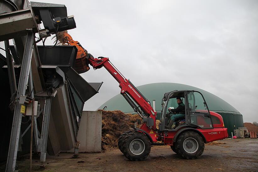 Weidemann Teleskopradlader 4080T im Einsatz