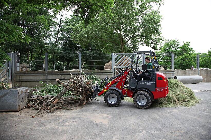 Weidemann 1160 eHoftrac im Einsatz