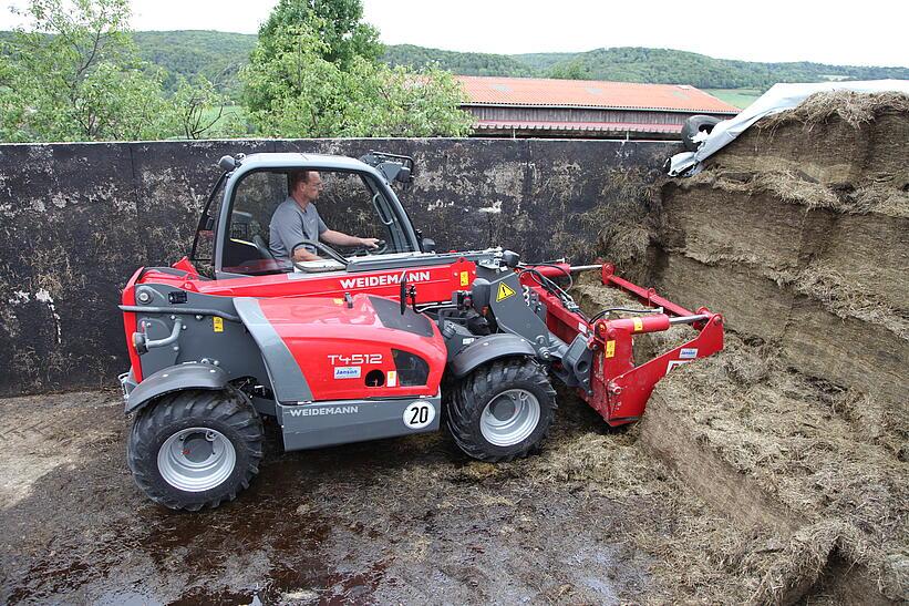 Weidemann Teleskoplader T4512 im Einsatz