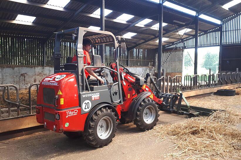 Weidemann 1160 eHoftrac im Einsatz