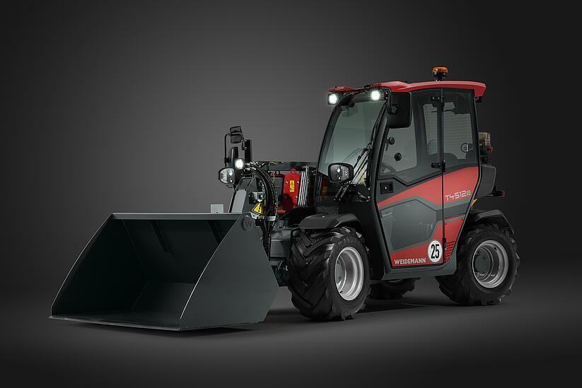 Weidemann telehandler T4512e lightning, studio