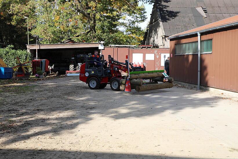 Weidemann 1160 eHoftrac im Einsatz