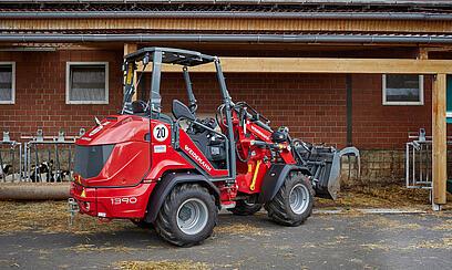 Weidemann Hoftrac 1390 sikkerhedstag i aktion