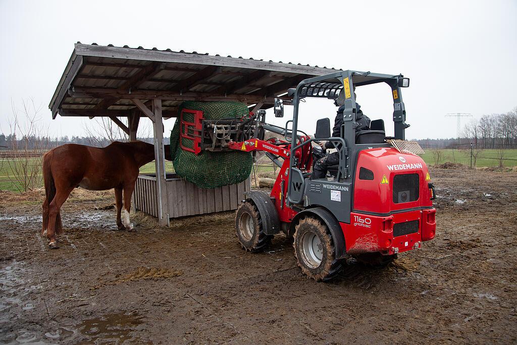 Weidemann 1160 eHoftrac im Einsatz