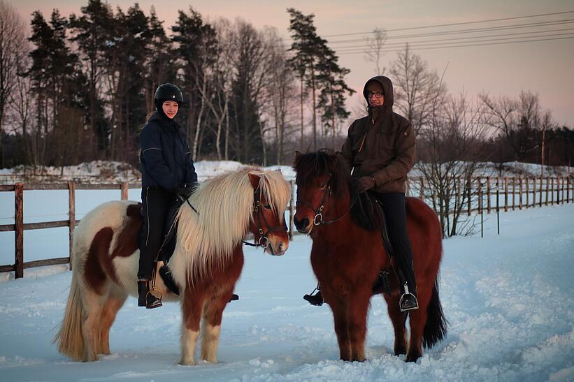 Riders on horses