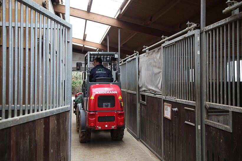 Weidemann 1160 eHoftrac im Einsatz