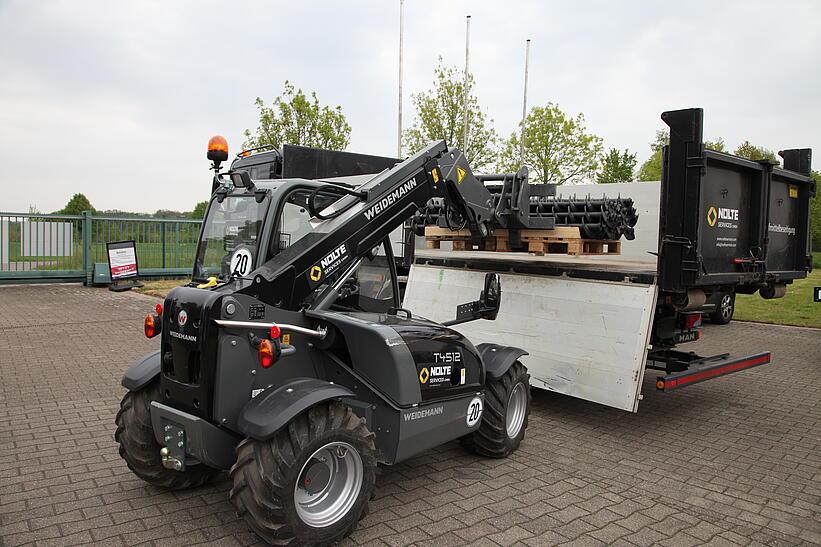 Weidemann Teleskoplader T4512 im Einsatz