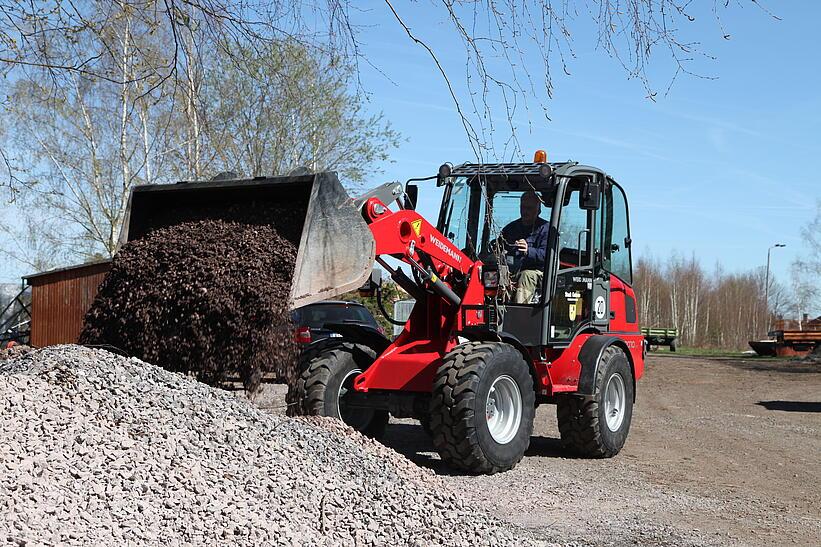 Weidemann Radlader 3070 CX80 im Einsatz