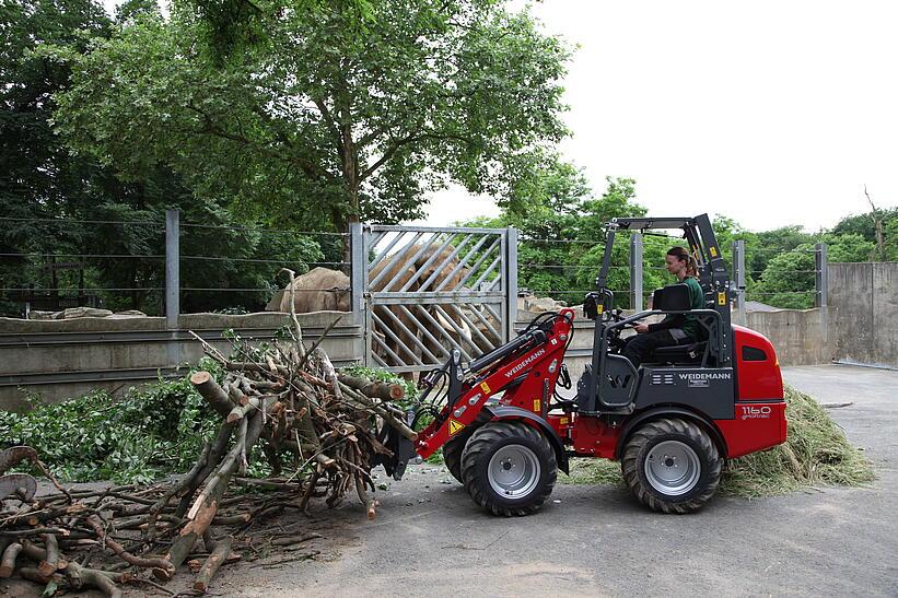 Weidemann 1160 eHoftrac im Einsatz