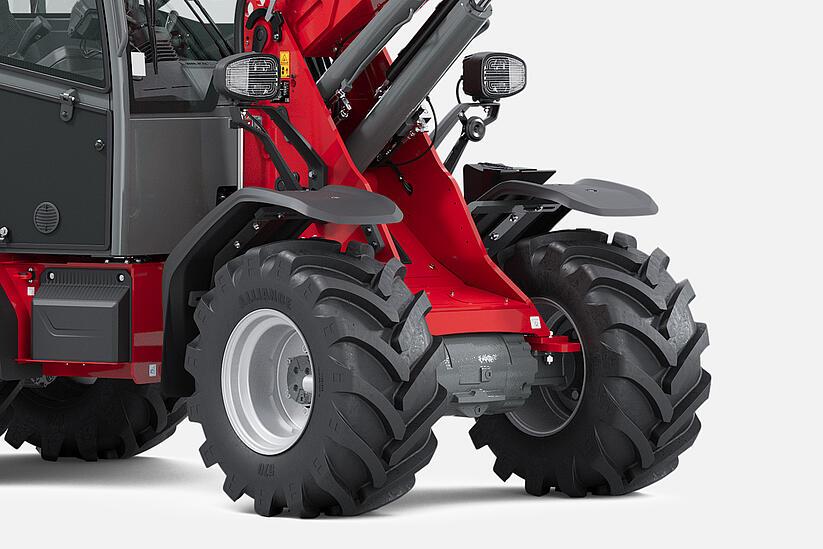 Weidemann telescopic wheel loader 2060T in studio, Differential lock