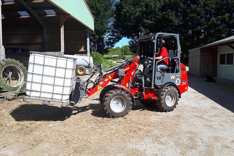 Weidemann 1160 eHoftrac im Einsatz