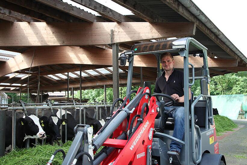 Weidemann 1160 eHoftrac im Einsatz