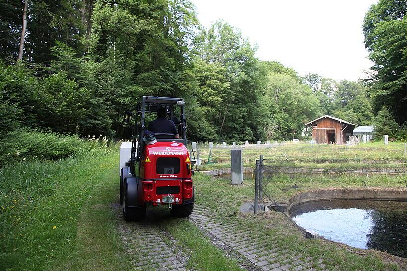 Weidemann 1160 eHoftrac im Einsatz