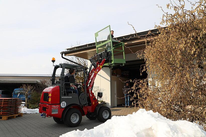 Weidemann 1160 eHoftrac im Einsatz