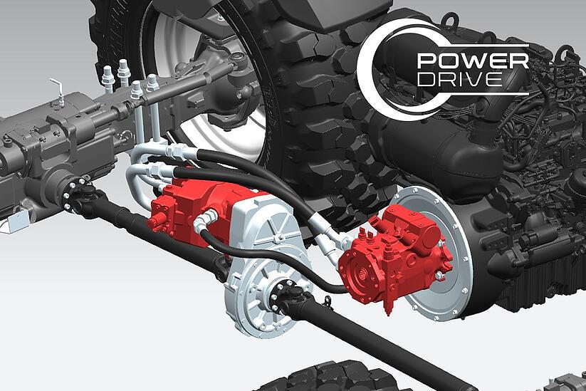 Weidemann telehandler T6025 in studio, Power Drive