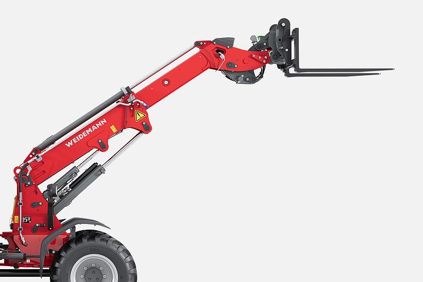 Weidemann telescopic wheel loader 4060T in studio, telescopic boom