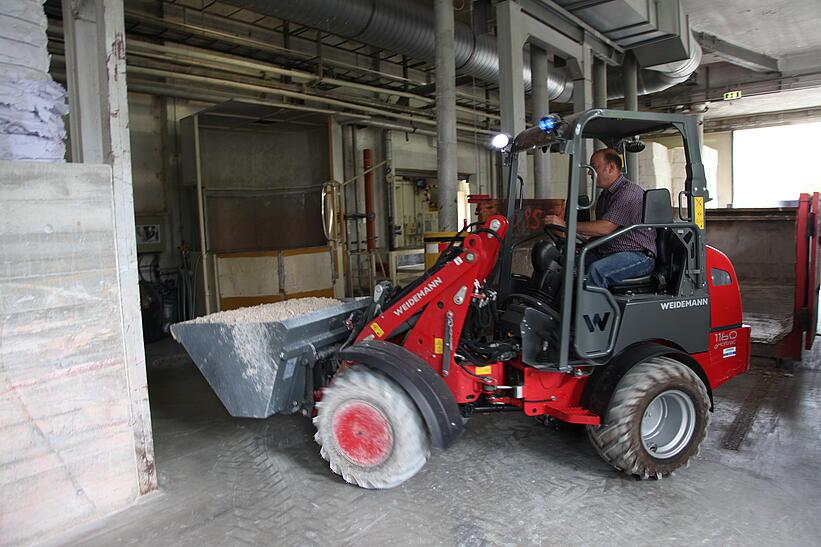 Weidemann 1160 eHoftrac im Einsatz