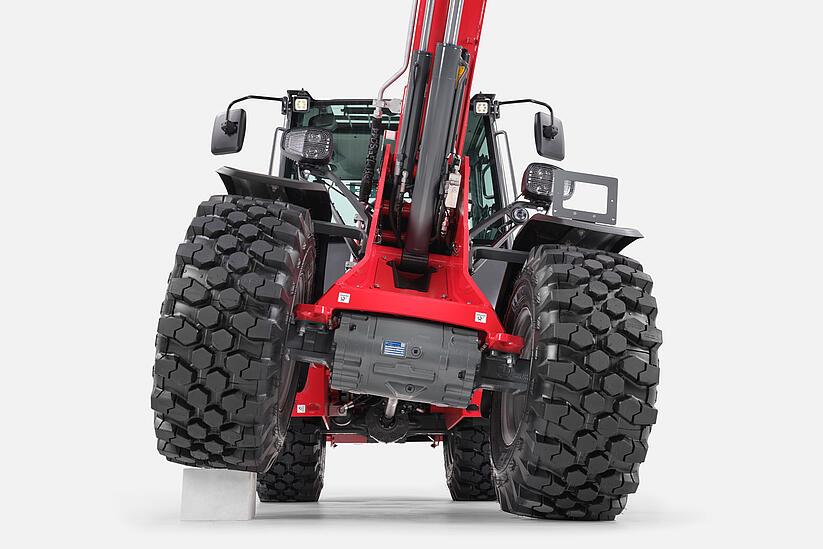 Weidemann telescopic wheel loader 2060T, 3060T, 4060T in studio, Articulated pendulum joint