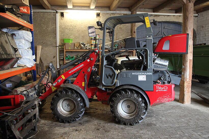 Weidemann 1160 eHoftrac im Einsatz