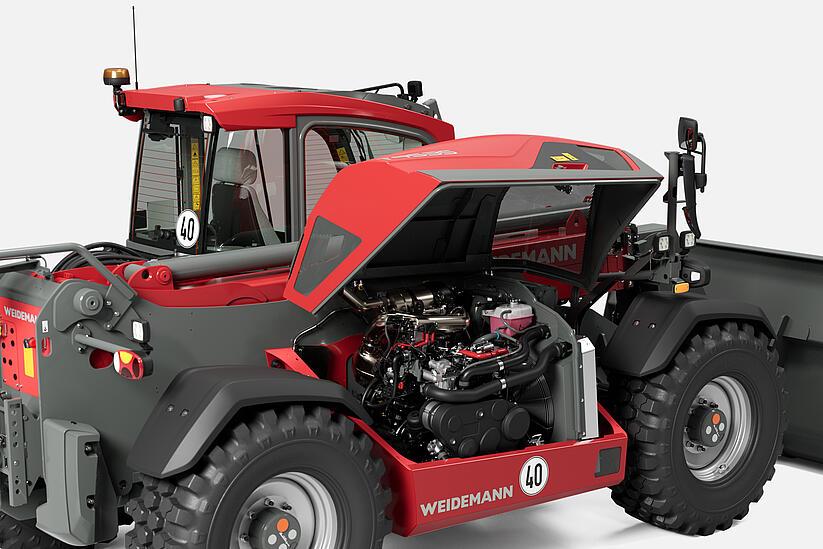 Weidemann telehandler T9535 equipment, studio