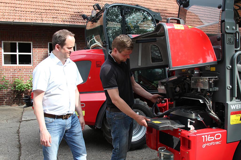 Weidemann 1160 eHoftrac im Einsatz