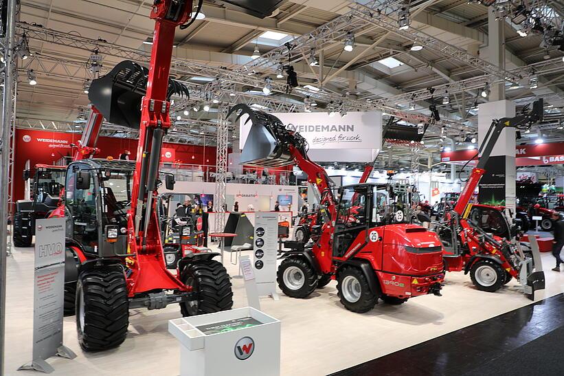 Weidemann Messestand Agritechnica 2023 mit Weidemann Maschinen