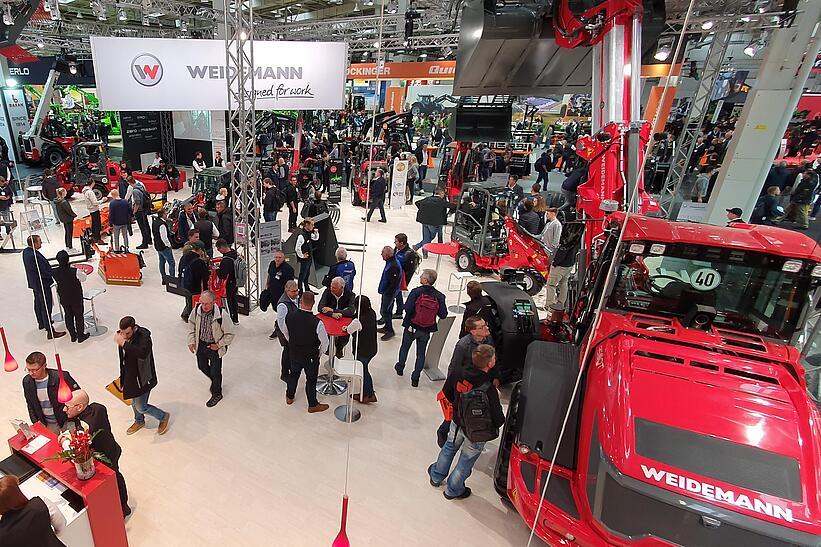 Weidemann Messestand Agritechnica 2023 Blick von der Empore